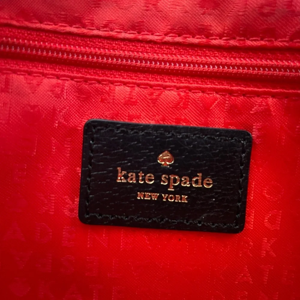 Kate Spade Berkeley Lane Quinn Satchel Ivory and Black